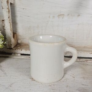 Vintage/Antique Victor Chunky White Ironstone Coffee Mug- Restaurant Ware